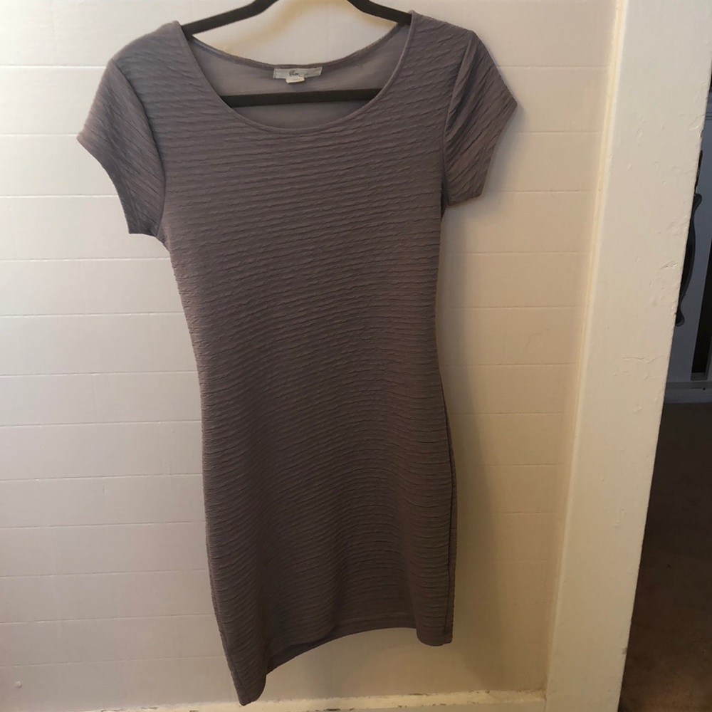 Skin tight beige dress